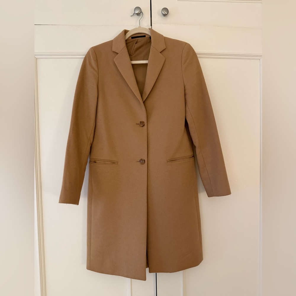 Uniqlo Camel Wool/Cashmere Coat
